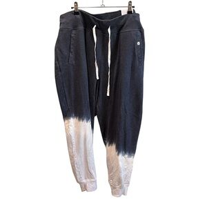 Navy and White Tie-Dye Joggers